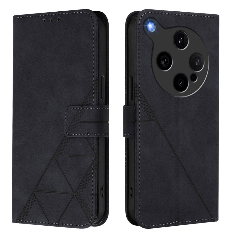For Oppo Find X8 Ultra 5G Leather Case with Hand Strap Wallet Stand Phone Cover