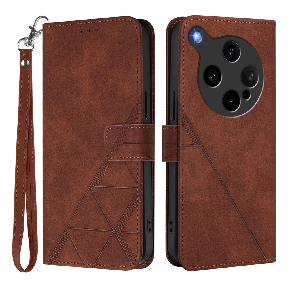 For Oppo Find X8 Ultra 5G Leather Case with Hand Strap Wallet Stand Phone Cover