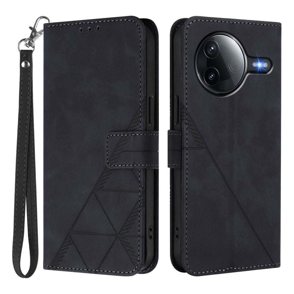 Xiaomi Redmi K80 5G / Xiaomi Poco F7 Pro 5G Läderfodral med Handrem Plånboksfodral mobilfodral