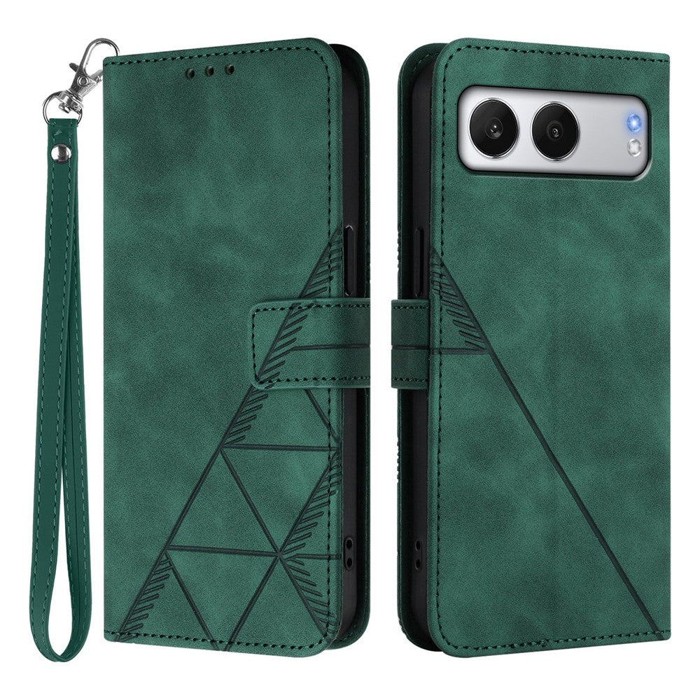 For OnePlus Nord 4 Leather Case with Hand Strap Wallet Stand Phone Cover