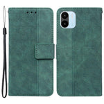 For Xiaomi Redmi A1 4G / A2 4G Geometry Pattern Imprinted PU Leather Stand Case Drop-proof Protective Phone Wallet Cover with Strap
