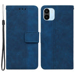 For Xiaomi Redmi A1 4G / A2 4G Geometry Pattern Imprinted PU Leather Stand Case Drop-proof Protective Phone Wallet Cover with Strap