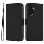 Til Samsung Galaxy M16 5G / Galaxy F16 5G Solid Farve Pung Læder Telefoncover med Rem