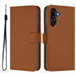 Til Samsung Galaxy M16 5G / Galaxy F16 5G Solid Farve Pung Læder Telefoncover med Rem