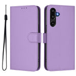 Til Samsung Galaxy M16 5G / Galaxy F16 5G Solid Farve Pung Læder Telefoncover med Rem