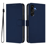 Til Samsung Galaxy M16 5G / Galaxy F16 5G Solid Farve Pung Læder Telefoncover med Rem
