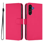 Til Samsung Galaxy M16 5G / Galaxy F16 5G Solid Farve Pung Læder Telefoncover med Rem
