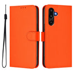 Til Samsung Galaxy M16 5G / Galaxy F16 5G Solid Farve Pung Læder Telefoncover med Rem