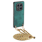 For Xiaomi Poco X7 5G Retro Leather Phone Back Cover with Adjustable Strap