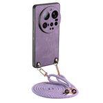 For Xiaomi 15 Ultra Retro Leather Phone Back Cover with Adjustable Strap