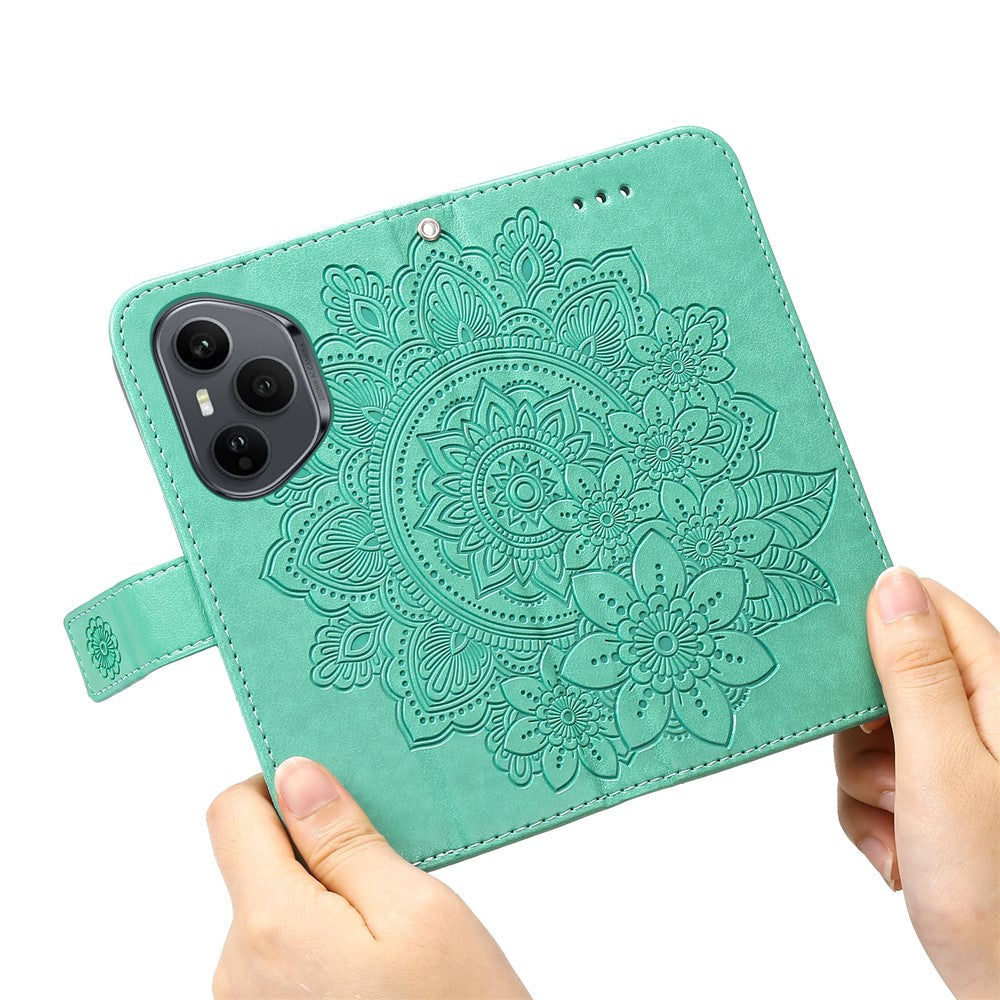For Honor 400 Pro 5G (Global) Case Floral Pattern PU Leather Wallet Stand Phone Cover
