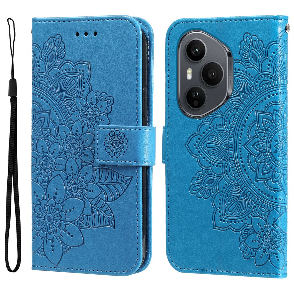 For Honor 400 Pro 5G (Global) Case Floral Pattern PU Leather Wallet Stand Phone Cover