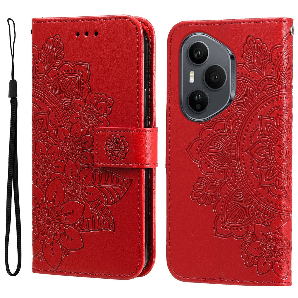 For Honor 400 Pro 5G (Global) Case Floral Pattern PU Leather Wallet Stand Phone Cover