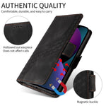 For Honor 400 Pro 5G (Global) Læderetuier Pung Rhombus-præget telefoncover Stativ med strop