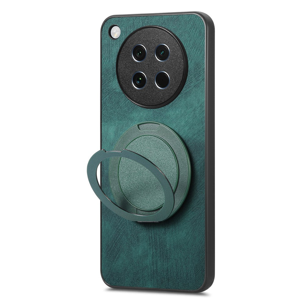 For Oppo Find X8s 5G Phone Case with Rotating Kickstand Stress Relief Retro Leather Back Cover