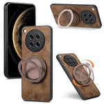 For Oppo Find X8s 5G Phone Case with Rotating Kickstand Stress Relief Retro Leather Back Cover