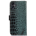 For Samsung Galaxy A08 5G / A08 4G / A07 4G / A06 4G / A06 5G Case Crocodile Texture Genuine Cow Leather Phone Wallet Cover