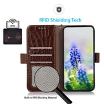 For Samsung Galaxy A18 5G / A18 4G / A17 5G / A17 4G / A26 5G / A16 5G / A16 4G Case Crocodile Texture Genuine Cow Leather Phone Wallet Cover