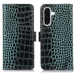 For Samsung Galaxy A18 5G / A18 4G / A17 5G / A17 4G / A26 5G / A16 5G / A16 4G Case Crocodile Texture Genuine Cow Leather Phone Wallet Cover