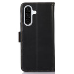 Samsung Galaxy A18 5G / A18 4G / A17 5G / A17 4G / A26 5G / A16 5G / A16 4G-cover, RFID-blokerende tegnebogsetui i ægte koskind