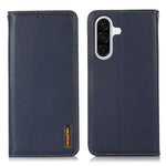 KHAZNEH-tegnebogsetui i ægte okselæder til Samsung Galaxy A18 5G / A18 4G / A17 5G / A17 4G / A26 5G / A16 5G / A16 4G, mobilcover med nappatekstur