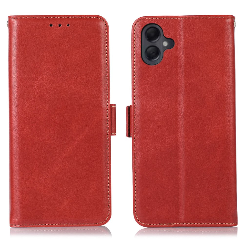 Til Samsung Galaxy A08 5G / A08 4G / A07 4G / A06 4G / A06 5G Etui RFID Blokerende Ægte Koskind Læder Pung Telefon Cover