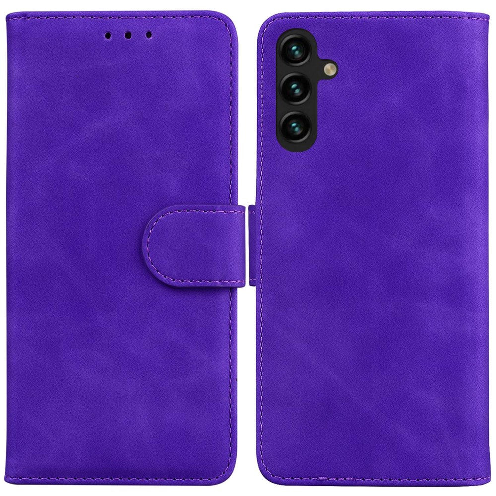 Smartphone-skal för Samsung Galaxy A14 5G / A14 4G, heltäckande PU-läderfodral med fällbart stativ, plånboksfodral, stativ