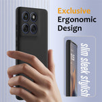 For Motorola Edge 60 Pro 5G Magnetic Case Anti-Drop Liquid Silicone Phone Cover
