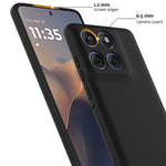 For Motorola Edge 60 Pro 5G Magnetic Case Anti-Drop Liquid Silicone Phone Cover