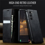 CASEME For Samsung Galaxy S23+ Case  033 Series RFID Blocking Wallet Stand Calf Texture Leather Phone Cover