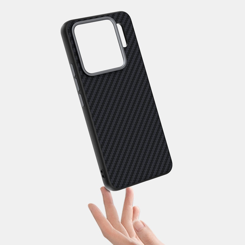 ABEEL For Xiaomi 15S Pro Magnetic Case Wide Carbon Fiber Texture Back Cover