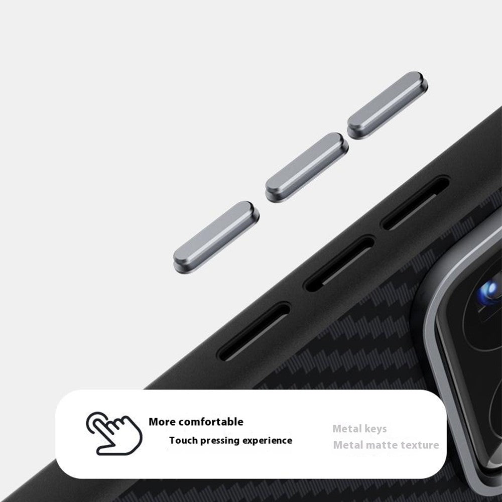 ABEEL For Xiaomi 15S Pro Magnetic Case Wide Carbon Fiber Texture Back Cover