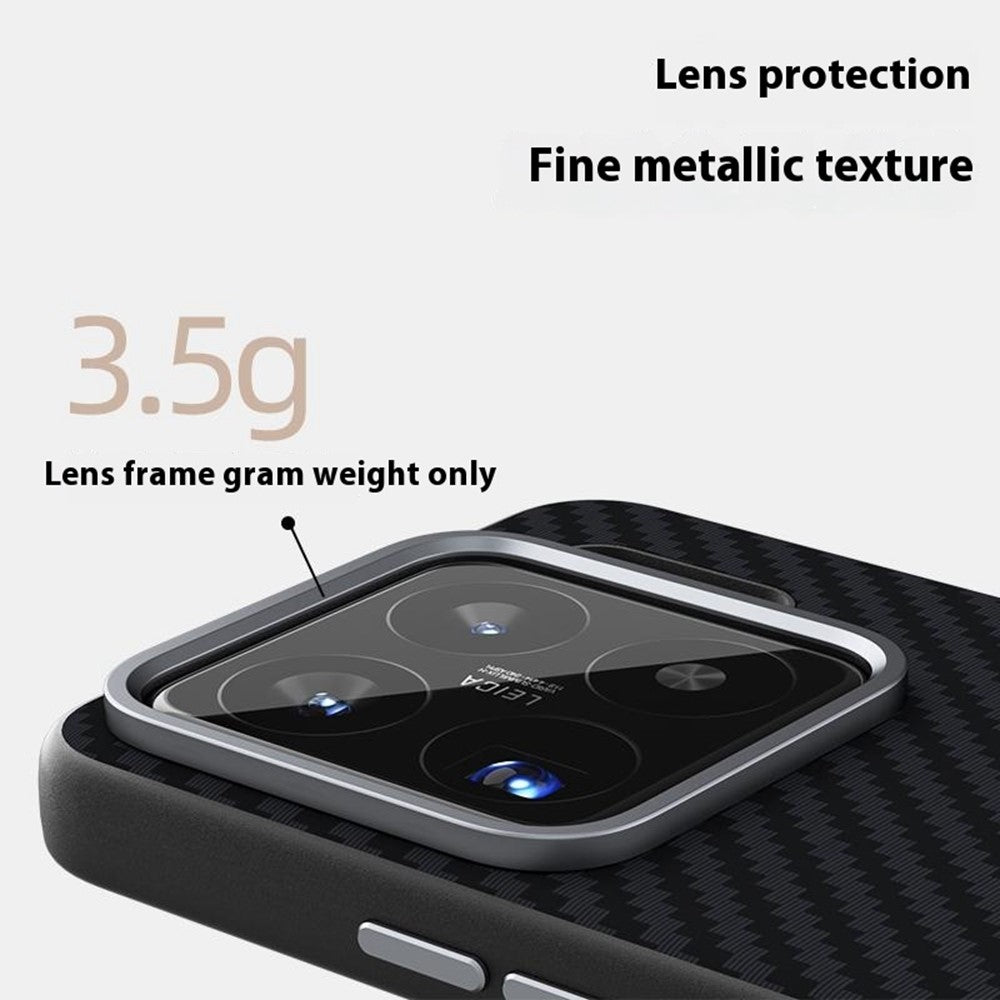 ABEEL For Xiaomi 15S Pro Magnetic Case Carbon Fiber Texture Back Cover