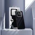 ABEEL For Xiaomi 15S Pro Magnetic Case Wide Carbon Fiber Texture Back Cover