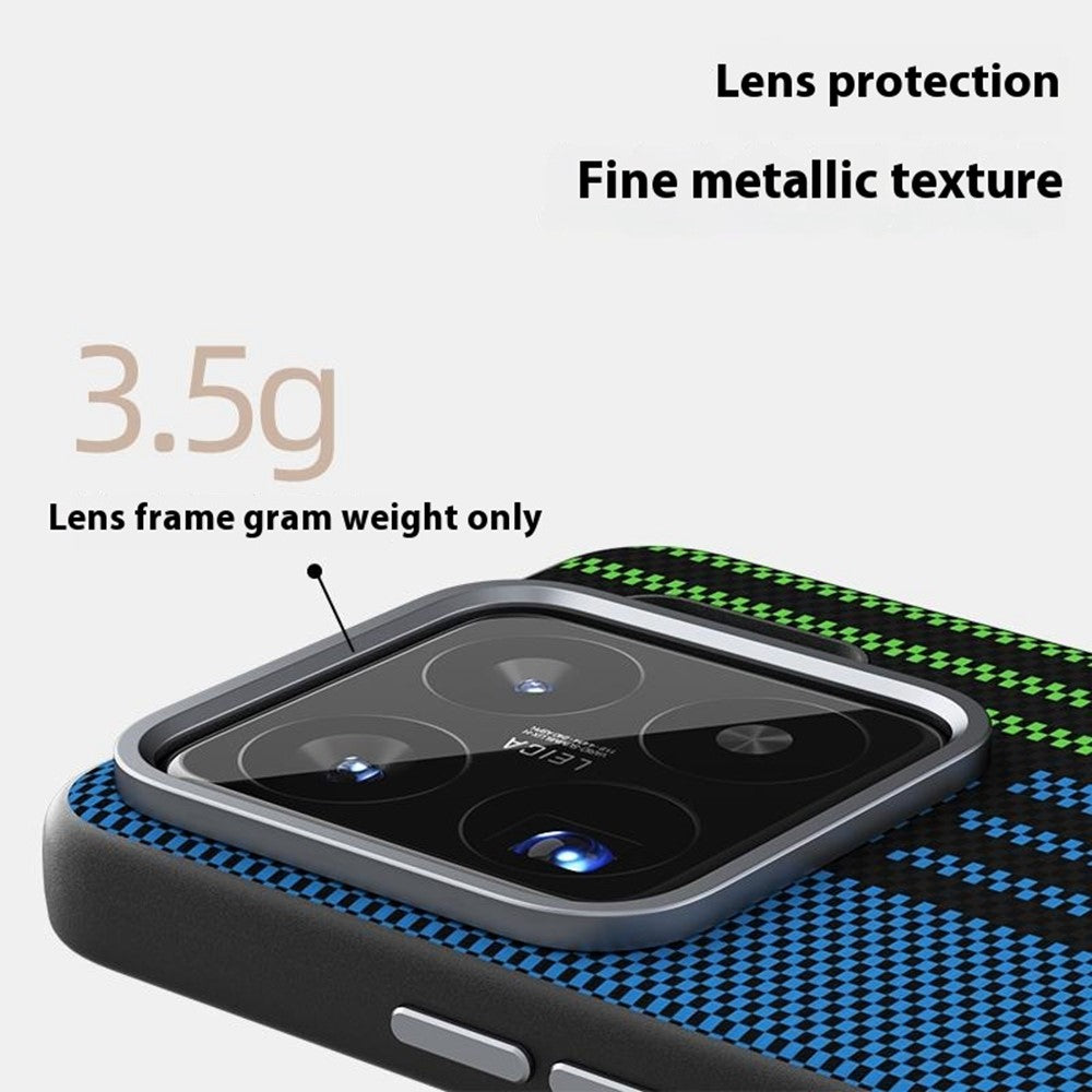 ABEEL For Xiaomi 15S Pro Magnetic Case Micro-Embossing 6D Printed PC TPU Aluminum Alloy Leather Phone Cover