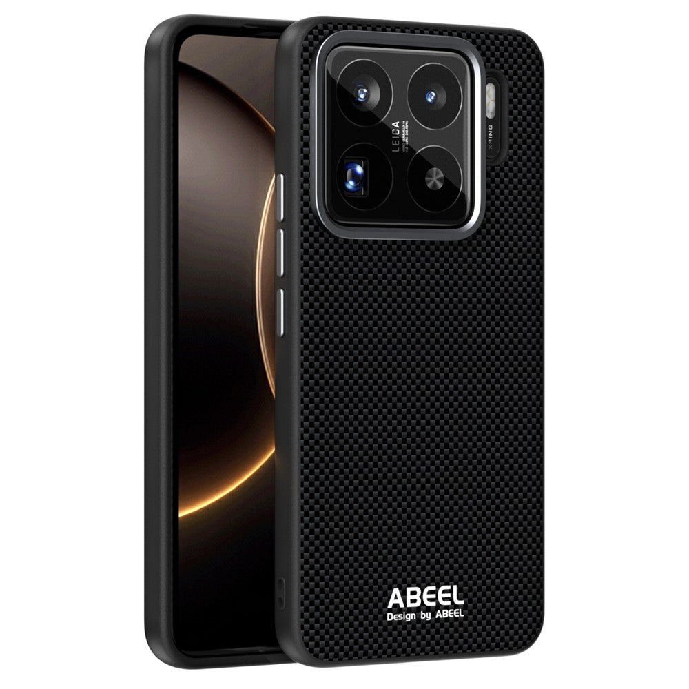 ABEEL For Xiaomi 15S Pro Magnetic Case Printed PC TPU Aluminum Alloy Leather Phone Cover