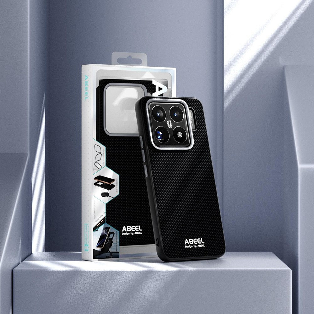 ABEEL For Xiaomi 15S Pro Magnetic Case Printed PC TPU Aluminum Alloy Leather Phone Cover