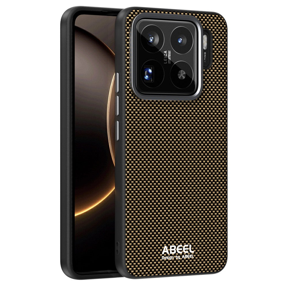 ABEEL For Xiaomi 15S Pro Magnetic Case Printed PC TPU Aluminum Alloy Leather Phone Cover