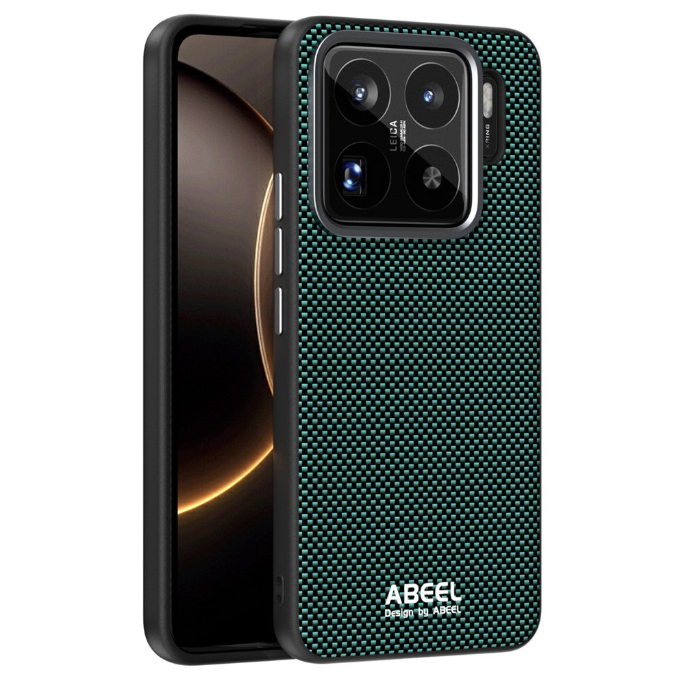 ABEEL For Xiaomi 15S Pro Magnetic Case Printed PC TPU Aluminum Alloy Leather Phone Cover