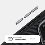 ABEEL Magnetiskt Skal För Xiaomi 15S Pro PC + TPU + Aluminiumlegering + PU-läder Slimmat mobilskal