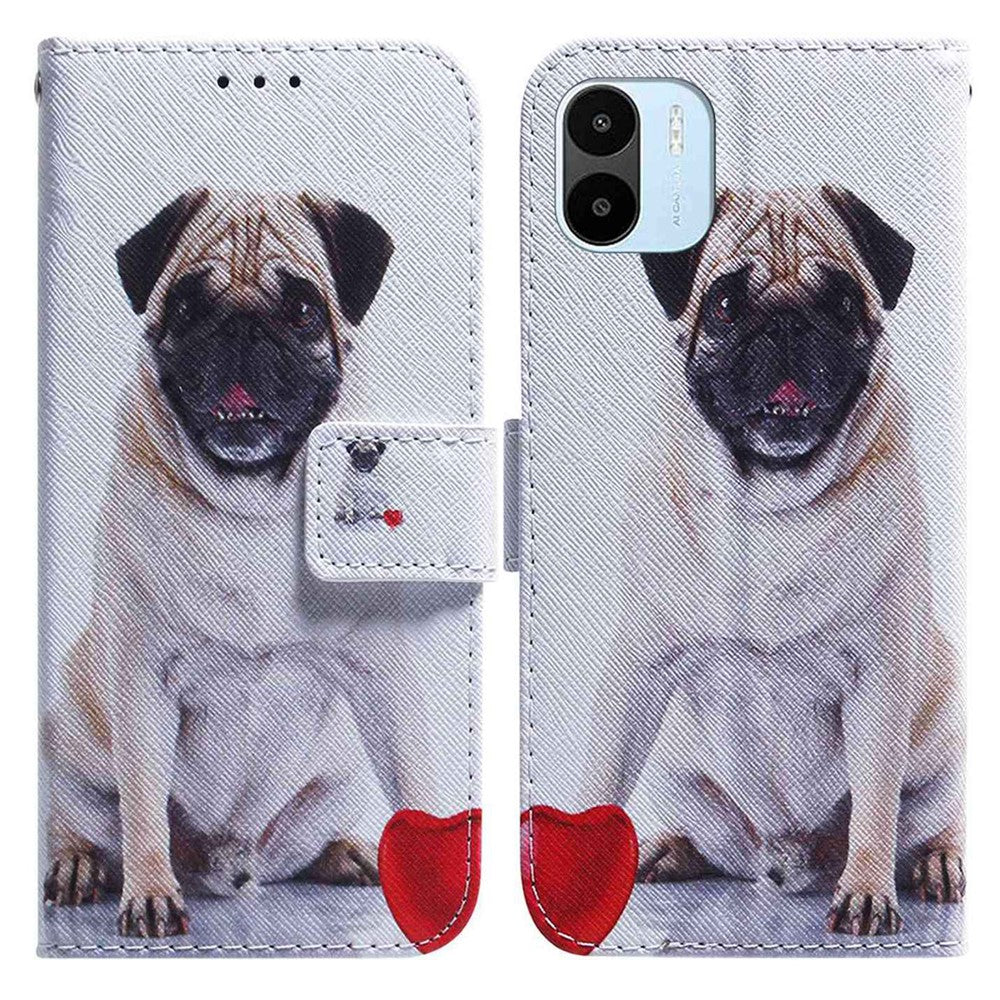 For Xiaomi Redmi A1 4G / A2 4G Pattern Printing Flip Case PU Leather Stand Wallet Magnetic Clasp Shockproof Phone Cover