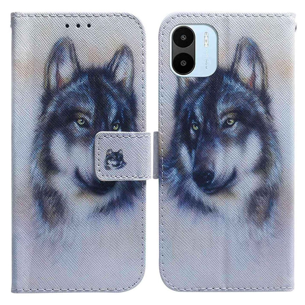 For Xiaomi Redmi A1 4G / A2 4G Pattern Printing Flip Case PU Leather Stand Wallet Magnetic Clasp Shockproof Phone Cover