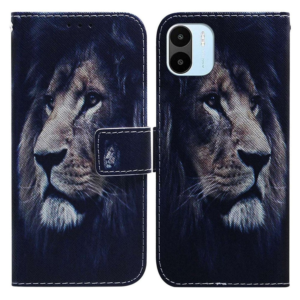 For Xiaomi Redmi A1 4G / A2 4G Pattern Printing Flip Case PU Leather Stand Wallet Magnetic Clasp Shockproof Phone Cover