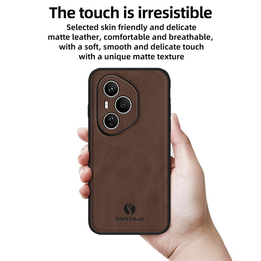 ANNYOJO For Honor 400 Pro 5G (Global) Cover i PU-læder + PC + TPU, Anti-Drop Telefoncover Bagside
