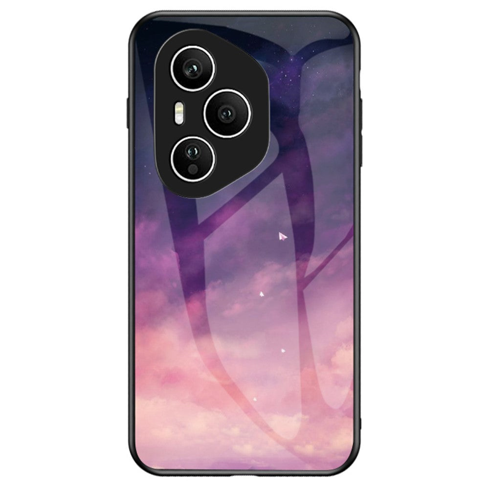 For Honor 400 Pro 5G (Global) Case Starry Sky Pattern Tempered Glass Phone Cover