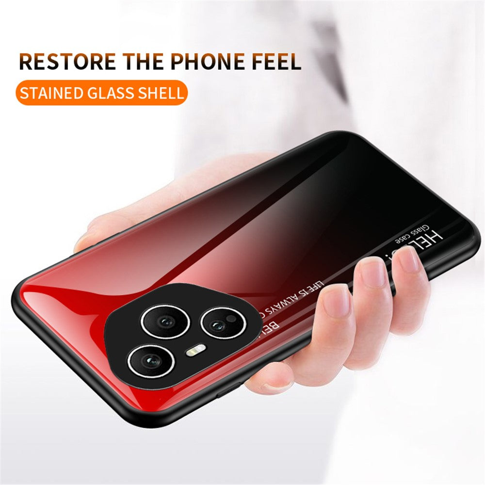 For Honor 400 Pro 5G (Global) Case Anti-Scratch Tempered Glass + PC + TPU Phone Cover