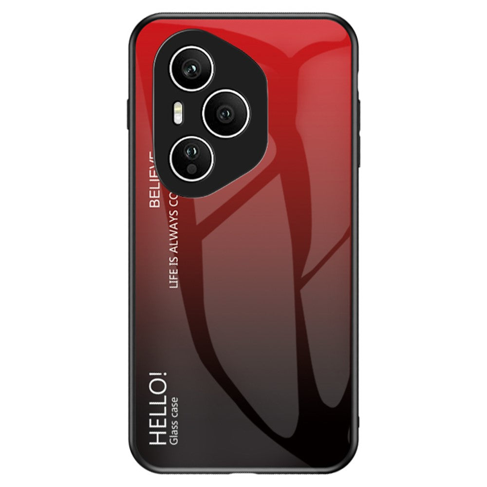 For Honor 400 Pro 5G (Global) Case Anti-Scratch Tempered Glass + PC + TPU Phone Cover