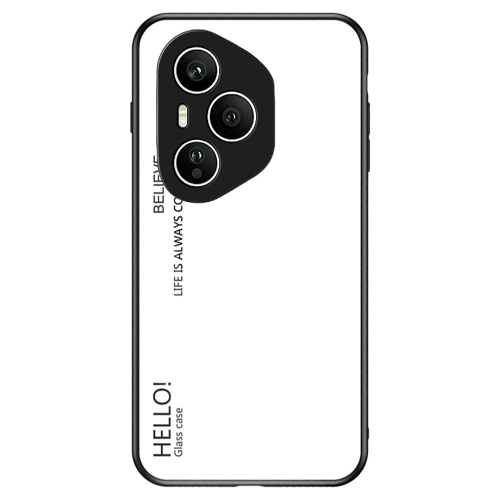 For Honor 400 Pro 5G (Global) Case Anti-Scratch Tempered Glass + PC + TPU Phone Cover