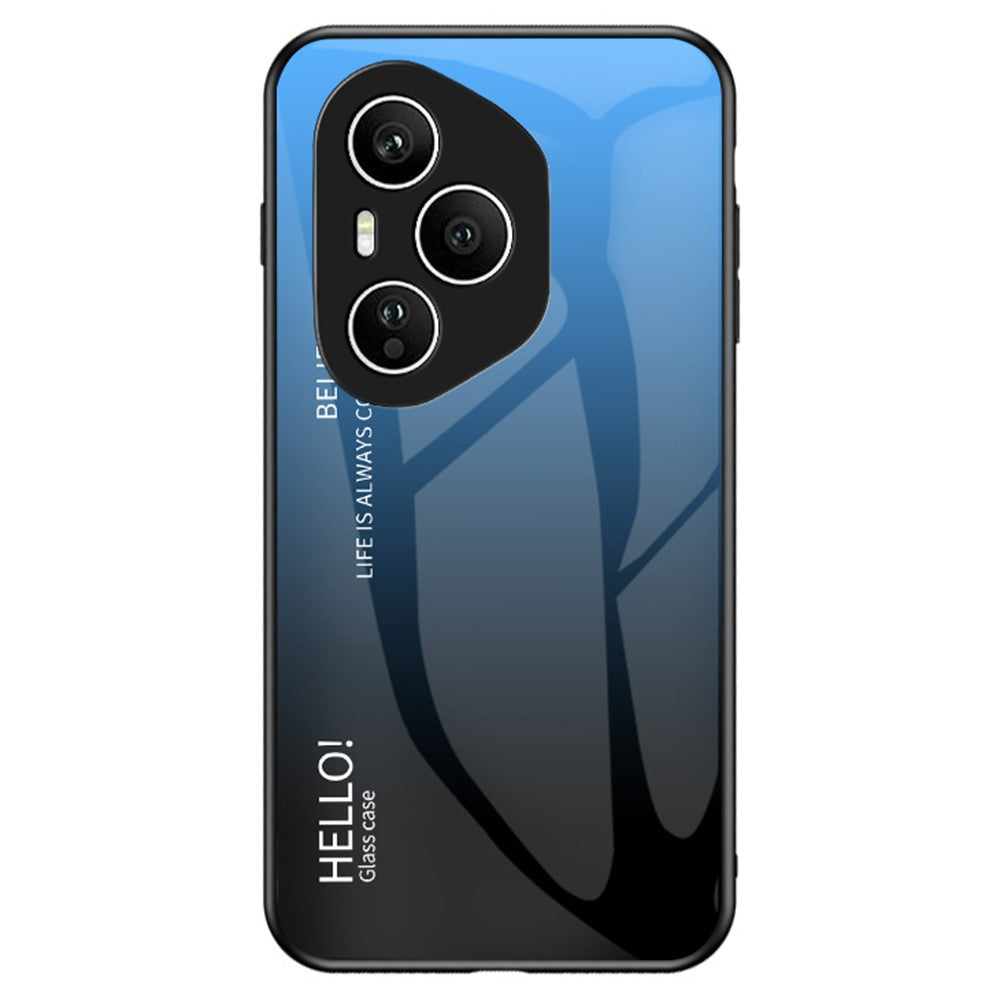 For Honor 400 Pro 5G (Global) Case Anti-Scratch Tempered Glass + PC + TPU Phone Cover