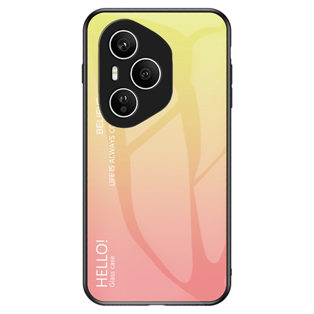 For Honor 400 Pro 5G (Global) Case Anti-Scratch Tempered Glass + PC + TPU Phone Cover
